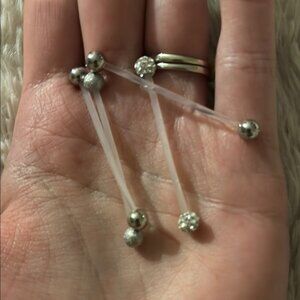 4 Pack Pregnancy Belly Button Rings